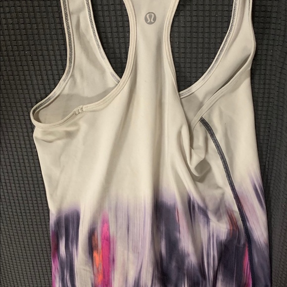 Lululemon Sz2 Tunic Racer-back Purple Marble - Picture 3 of 8